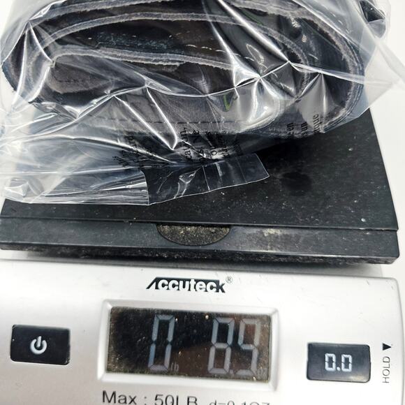 Franklin Strap Black Suede with Leatherette Backing Guitar Strap 2.5" - Picture 6 of 6